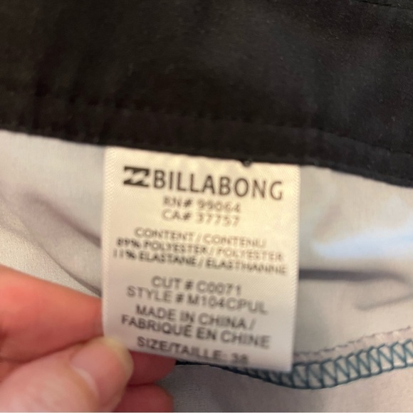 Billabong Men's Multicolor Unlined Swim Shorts Large Size 38 - Picture 7 of 8